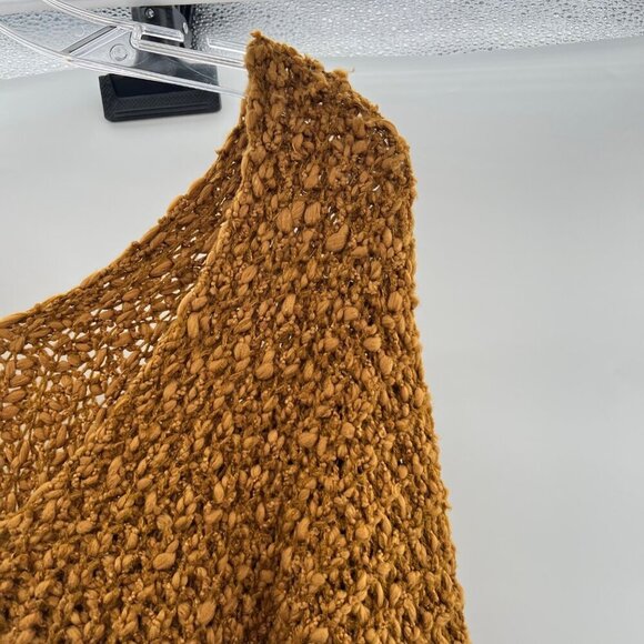 Wishlist Women's Chunk Knit V-Neck Sweater Rust Size S/M - Picture 4 of 9